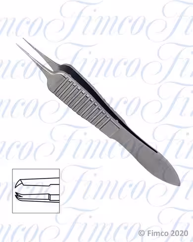 Pince à sutures Paufique droite avec dents l. 80 mm