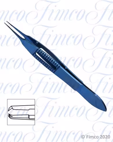 Pince à sutures Castroviejo droite avec dents l. 100 mm