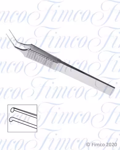 Pince capsulorhexis coudée l. 100 mm F140A