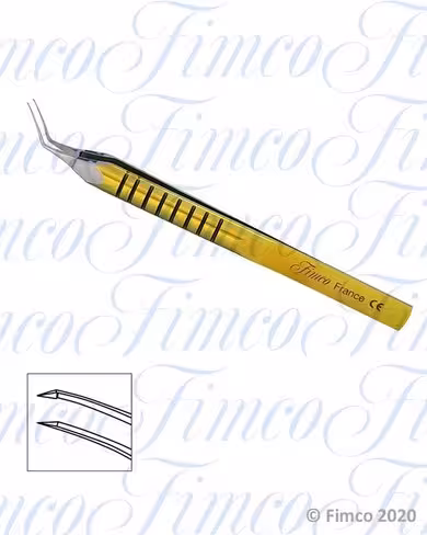 Pince capsulorhexis coudée l. 115 mm F142V