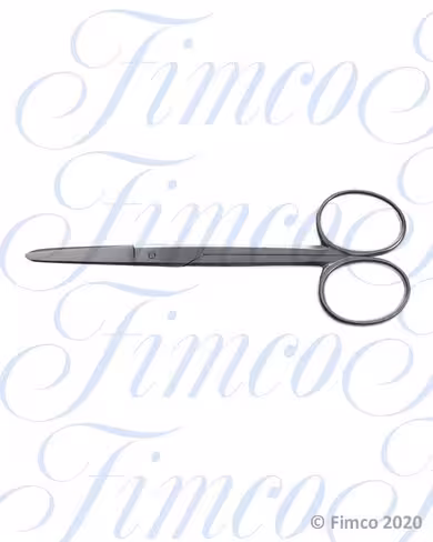 Ciseaux d'ophtalmologie droits mousse l. 130 mm lames 35 mm