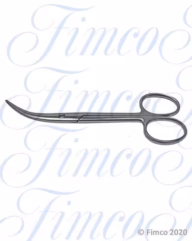 Ciseaux à énucléation courbes pour adultes lames 130 mm - l. 120 mm