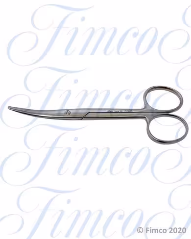 Ciseaux d'ophtalmologie courbes mousse l. 120 mm lames 30 mm