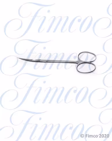 Ciseaux d'ophtalmologie courbes mousse l. 110 mm lames 25 mm