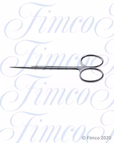 Ciseaux d'ophtalmologie droits mousse l. 110 mm lames 25 mm