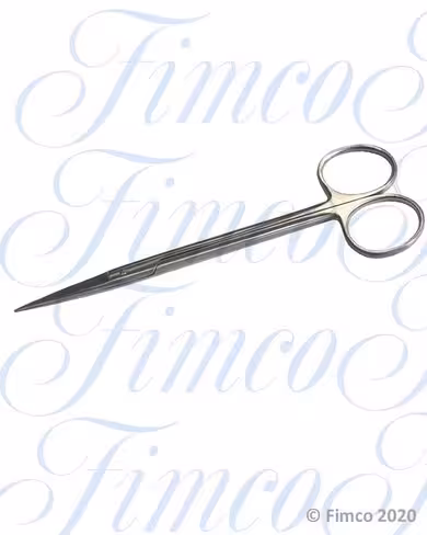 Ciseaux d'ophtalmologie Joseph droits pointus l. 140 mm lames 32 mm