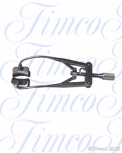 Blépharostat Pley vis de réglage anneau pour passage de fil - oreilles 13 mm - l. 80 mm