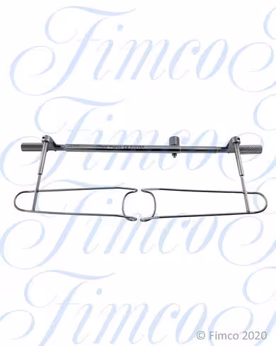 Blépharostat Schott oreilles ouvertes orientables l. 140 mm oreilles 16 mm