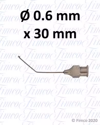 Canule aspiratrice à cataracte Guerin Ø 0,6 mm x 30 mm