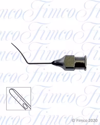 Canule Lasik coudée courbe - Ø 0,6 mm x 20 mm