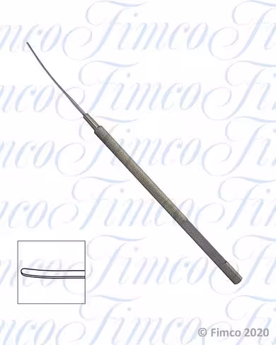 Spatule à iris Culler droite l. 145 mm - largeur 1,5 mm
