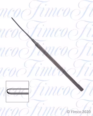 Spatule à iris De Wecker droite l. 140 mm - largeur 2 mm