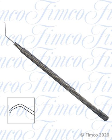 Crochets manipulateurs à phacoemulsification coudé - l. 120 mm