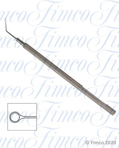 Crochets manipulateurs ICL coudé extrémité en cercle - l. 120 mm