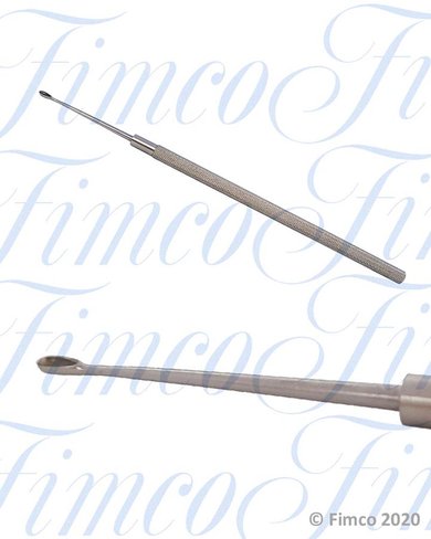 Curette à corps étrangers l. 135 mm curette 2 x 4 mm