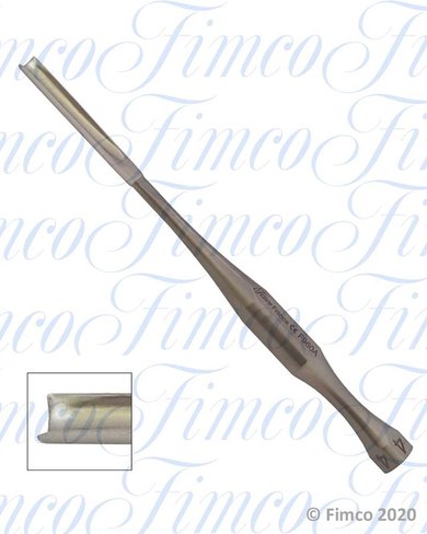 Gouge Hass l. 140 mm - largeur bout 3 mm