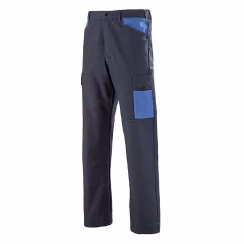 Pantalon Facity - Cepovett - 65 % polyester 35 % coton - taille 1 - dark blue / bleu royal - 245 g/m2
