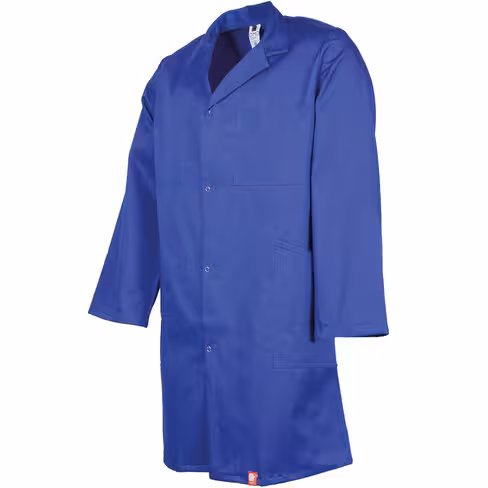 Blouse à grippers 030 - homme - DMD - 67 % polyester 33 % coton - taille 3 - bleu Bugatti - 245 g/m2