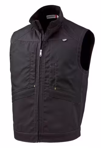 Gilet sans manches Contakt - Molinel - 65 % polyester 35 % coton - noir - 275 g/m2 - taille au choix