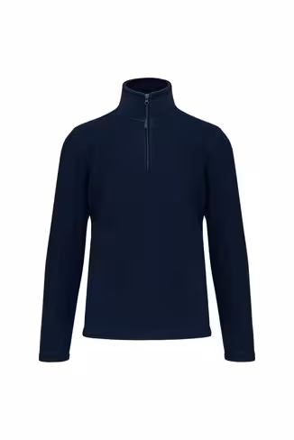 Pull polaire col zippé Enzo - Kariban - 100 % polyester - taille S - marine