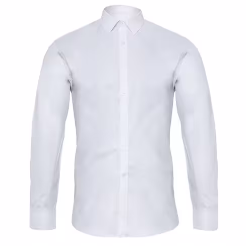 Chemise homme manches longues Cattura - Cepovett - coton majoritaire - taille M - blanc - 115 g/m2