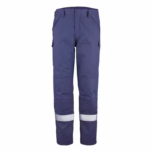 Pantalon électricien Opola Atex Reflect 320 - Cepovett - 74 % coton 25 % polyester 1 % AST - marine - taille au choix