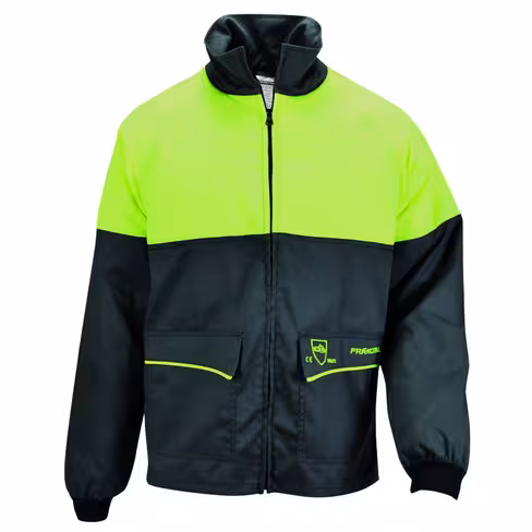 Veste anticoupure déperlante PRIOR - Francital - 70 % polyester 30 % coton - taille 2XL - noir/jaune - 240 g/m2