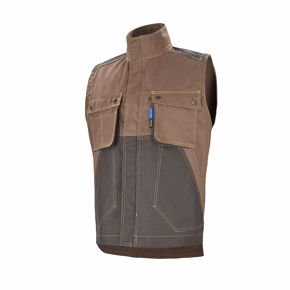 Gilet sans manches Craft Worker - Cepovett - 65 % coton 35 % polyester - 280 g/m2 - coloris et taille au choix