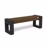 Banquette Canvas Origine - lattes plastique recyclé - l. 132 cm - coloris standard