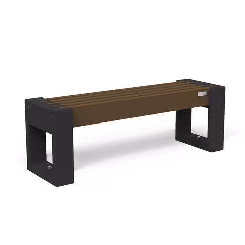 Banquette Canvas Origine - lattes plastique recyclé - l. 132 cm - coloris standard