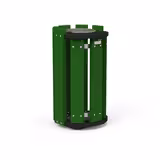 Corbeille porte-sac Forestière Origine - lattes plastique recyclé - sans couvercle - 100 l - coloris standard