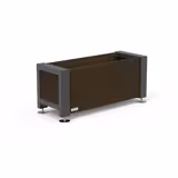 Jardinière Osmose Harmonie - lattes plastique recyclé - structure acier - contenance 0,08 m3 - coloris standard