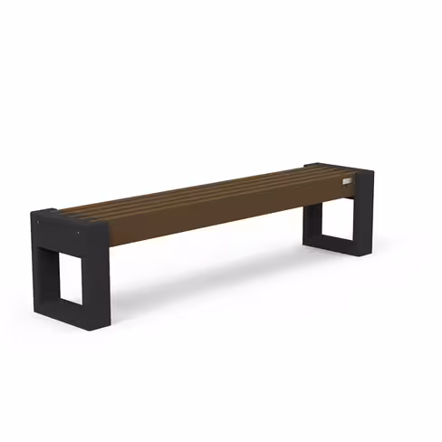 Banquette Canvas Origine - lattes plastique recyclé - l. 192 cm - coloris standard