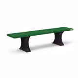 Banquette public Forestière Origine - lattes plastique recyclé - l. 180 cm - coloris Pigmentek