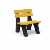 Chaise Apollo Origine - lattes plastique recyclé - l. 72 cm - coloris Pigmentek