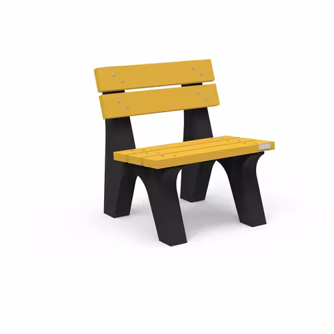 Chaise Apollo Origine - lattes plastique recyclé - l. 72 cm - coloris Pigmentek