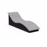 Chaise longue Origine - lattes plastique recyclé - l. 189 cm coloris standard