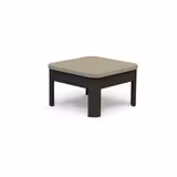 Table basse Osaka - lattes plastique recyclé - carré - l. 72 cm - pieds noir - coloris standard