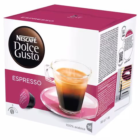Café Dolce Gusto Espresso - intensité 5 - 16 dosettes