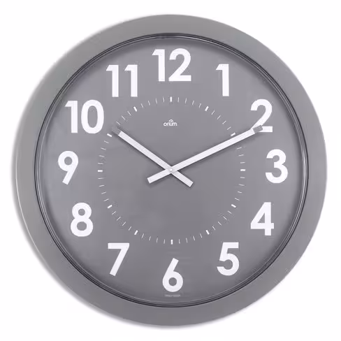 Horloge silencieuse quartz Orium - ø 55 cm - gris