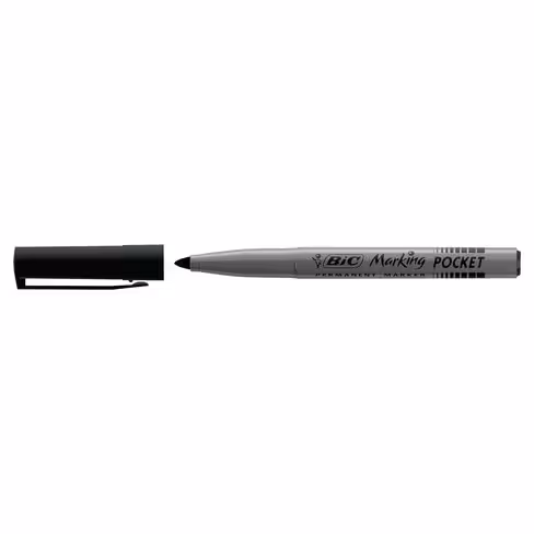 Marqueur permanent Bic Marking Pocket - pointe ogive - noir