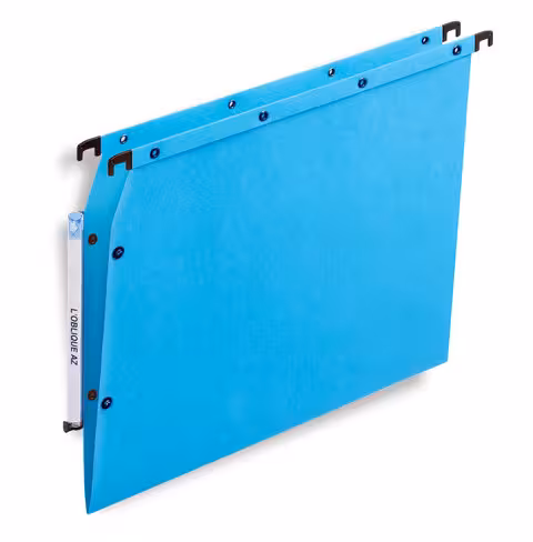 Dossier suspendu pour armoire Elba - dos V - kraft - bleu - lot de 25