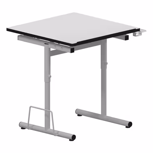 Table à dessin d'art 70 x 70 cm - inclinable de 0 à 80° - h. réglable 75 ou 85 cm