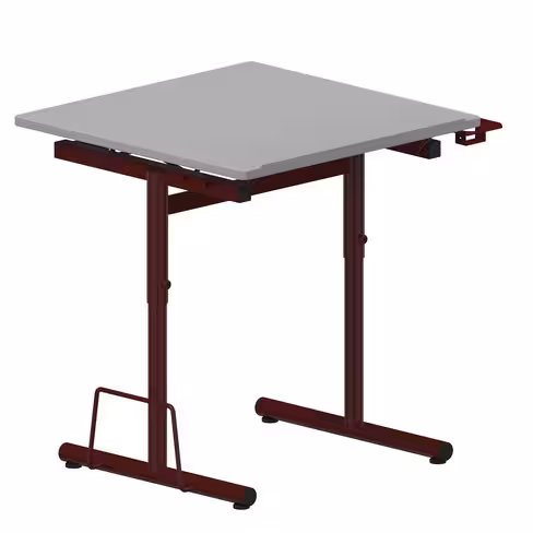 Table à dessin d'art 70 x 70 cm - inclinable de 0 à 80° - h. réglable 75 ou 85 cm - lot de 30