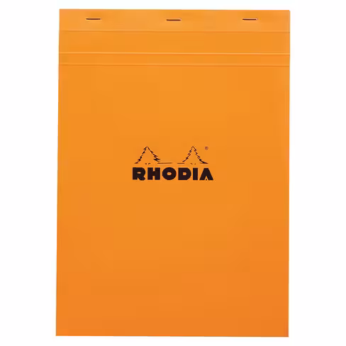 Bloc agrafé Rhodia A4 - 160 pages - quadrillé 5 x 5 - blanc
