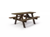 Table de pique nique Forestière Origine - lattes plastique recyclé - l. 180 cm - coloris standard