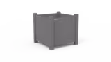 Jardinière carrée Londura - contenance 0,66 m3 - h. 99 x l. 104 cm - plastique recyclé - coloris standard