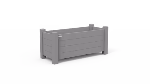 Jardinière rectangulaire Londura - contenance 0,40 - m3 h. 70 x l. 154 cm - plastique recyclé coloris standard