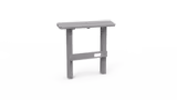 Assis-debout Ubicuity - éco-conçu - plastique recyclé - l. 120 cm - gris argenté