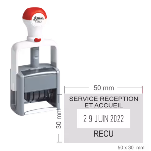 Dateur automatique personnalisé 12 ans Shiny E-913 - 50 x 30 mm